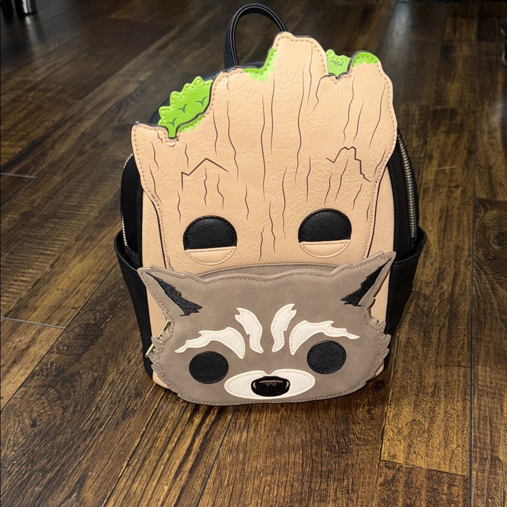 POP! NEW WITH TAGS! Loungefly Marvel Groot And Rocket Pop Mini Backpack!